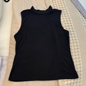 Ribbed high neck tank